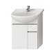 Jika Lyra plus - Skrinka pod umývadlo, 540 mm x 315 mm x 696 mm – skrinka, korpus biely, dvere biely lak H4531220383001