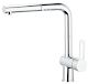 Paffoni Ringo - Dřezová baterie s výsuvnou sprškou, chrom RIN185CR