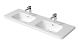 Duravit DuraStyle - Dvojumývadlo 1400x480 mm, s 2 otvormi na batériu, alpská biela 2357140000
