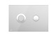 Alca plast Flat - Ovládacie tlačidlo splachovania, nehrdzavejúca oceľ-polomat/lesk TURN-INOX