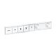 Hansgrohe RainSelect - Batéria pod omietku na 4 spotrebiče, matná biela 15382700