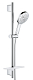 Grohe Rainshower SmartActive - Súprava sprchovej hlavice 130 6,8 l/min, 3 prúdy, tyče 600 mm a hadice, chróm 26547000