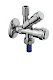 Grohe Eggemann - Originálny WAS kombi-rohový ventil, chróm 41073000