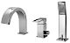 Paffoni Effe - Vaňová batéria 3-otvorová inštalácia, chróm EF040CR