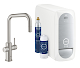 Grohe Blue Home - Drezová batéria Connected, s chladiacim zariadením a filtráciou, supersteel 31543DC0