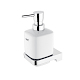 Nimco Maya - Dávkovač mydla keramický s držiakom, 250 ml, biela/chróm MA 29031K-26