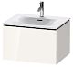Duravit L-Cube - Umývadlová skrinka 400x620x481 mm, 1 zásuvka, lesklá biela LC613502222