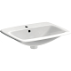 Geberit Selnova Square - Umývadlo 550x450 mm, s 1 otvorom na batériu, s prepadom, biela 500.306.01.1