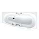 Kaldewei Advantage - Asymetrická vaňa Mini Star ľavá 833, 1570x750/500 mm, s otvormi na držadlá, antislip, biela 224930000001