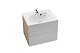 Ravak Rosa II - Skrinka pod umývadlo SD 600, 600 mm x 490 mm x 470 mm – korpus capuccino, dvierka biele X000000926