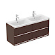Ideal Standard Connect Air - Skrinka pod dvojumývadlo 1200 mm, matná hnedá/matný biely lak E0822VY