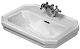 Duravit 1930 - Jednootvorové umývadielko s prepadom, 500 mm x 365 mm, biele – umývadielko 0785500000