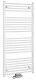 Aqualine Kúrenie - Vykurovacie teleso Direct, 600x1322 mm, so stredovým pripojením, 693 W, biela ELM36