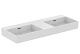 Ideal Standard Extra - Dvojumyvadlo na desku 1200x450 mm, s přepadem, bez otvoru pro baterie, bílá T391501