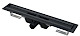 Alca plast Odtokové žľaby - Sprchový žľab 1150 mm, s okrajom na perforovaný rošt, čierna mat APZ1BLACK-1150