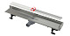 Alca plast Odtokové žlaby - Sprchový žlab Fit and Go Wall 750 mm, včetně roštu, nerez APZ23-DOUBLE9-750