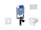 Ideal Standard ProSys - Set predstenovej inštalácie, klozetu a sedadla Bau Ceramic, tlačidla Oleas M2, Rimless, SoftClose, biela ProSys80M SP133