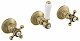 Sapho Reitano Rubinetteria Antea - Sprchová baterie pod omítku pro 2 spotřebiče, bronz SET305-106