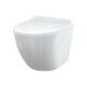 Alca plast Keramika - Závěsné WC se sedátkem Slim, SoftClose, Rimless, bílá WC SOLID