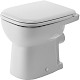 Duravit D-Code - Stojace WC, s plochým splachovaním, biela 21090900002