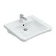 Villeroy & Boch ViCare - Umývadlo, 650x550 mm, s prepadom, otvor na batériu, AntiBac, CeramicPlus, biela 517867T2