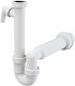 Alca plast Sifóny - Sifón rúrkový priemer 50 mm s prevlečnou maticou a prípojkou A81-DN50