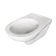 Alca plast Keramika - Závesné WC, Rimflow, biela WC RIMFLOW