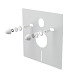 Alca plast Předstěnové instalace - Izolační deska pro závěsné WC a bidet s příslušenstvím, bílá M930