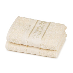 Súprava uterákov 100x50 cm, 2 ks, krémová