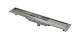 Alca plast Odtokové žľaby - Sprchový žľab Professional Low 1050 mm, s okrajom pre plný rošt, zvislý odtok, nerezová APZ1106-1050