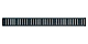 Alca plast Odtokové žľaby - Rošt na líniový sprchový žľab 750 mm, matná čierna PURE-750BLACK