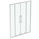Ideal Standard i.Life - Posuvné sprchové dvere, štvordielne, 1500 mm, silver bright/číre sklo T4951EO