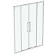 Ideal Standard i.Life - Posuvné sprchové dvere, štvordielne, 1600 mm, silver bright/číre sklo T4953EO