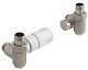 Aqualine Príslušenstvo - Pripojovacia súprava ventilov ECO Combi, termostatická, ľavá, nikel/biela CP993S