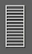 Zehnder Subway - Koupelnový radiátor 613 x 450 mm, rovný, středové připojení 50 mm, bílý lak SUB-060-045