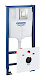 Grohe Rapid SL - Predstenová inštalácia s nádržkou na závesné WC, súprava Fresh a tlačidlo Skate Cosmopolitan, matný chróm 39449000