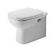 Duravit D-Code - Stojace WC, zadný odpad, alpská biela 21150900002