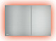 Alca plast Flat - Ovládání splachování, s podsvícením rainbow, alunox mat AIR LIGHT R