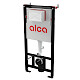 Alca plast Předstěnové instalace - Předstěnová instalace pro závěsná WC, dávkovač tablet, výška 1,12 m AM121/1120