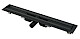 Alca plast Odtokové žľaby - Sprchový žľab 950 mm, s okrajom pre perforovaný rošt, čierna mat APZ101BLACK-950