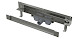 Alca plast Odtokové žlaby - Odtokový systém Spa 1050 mm, pro zabudování do stěny, kryt pro vložení obkladu, nerez APZ5-TWIN-1050