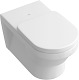 Villeroy & Boch ViCare - WC doska, SoftClosing, biela 9M51B101
