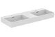 Ideal Standard Extra - Dvojumyvadlo 1200x450 mm, s přepadem, otvory pro baterie, bílá T373101