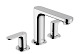 Hansgrohe Rebris S - Umyvadlová baterie s výpustí, 3-otvorová instalace, chrom 72530000